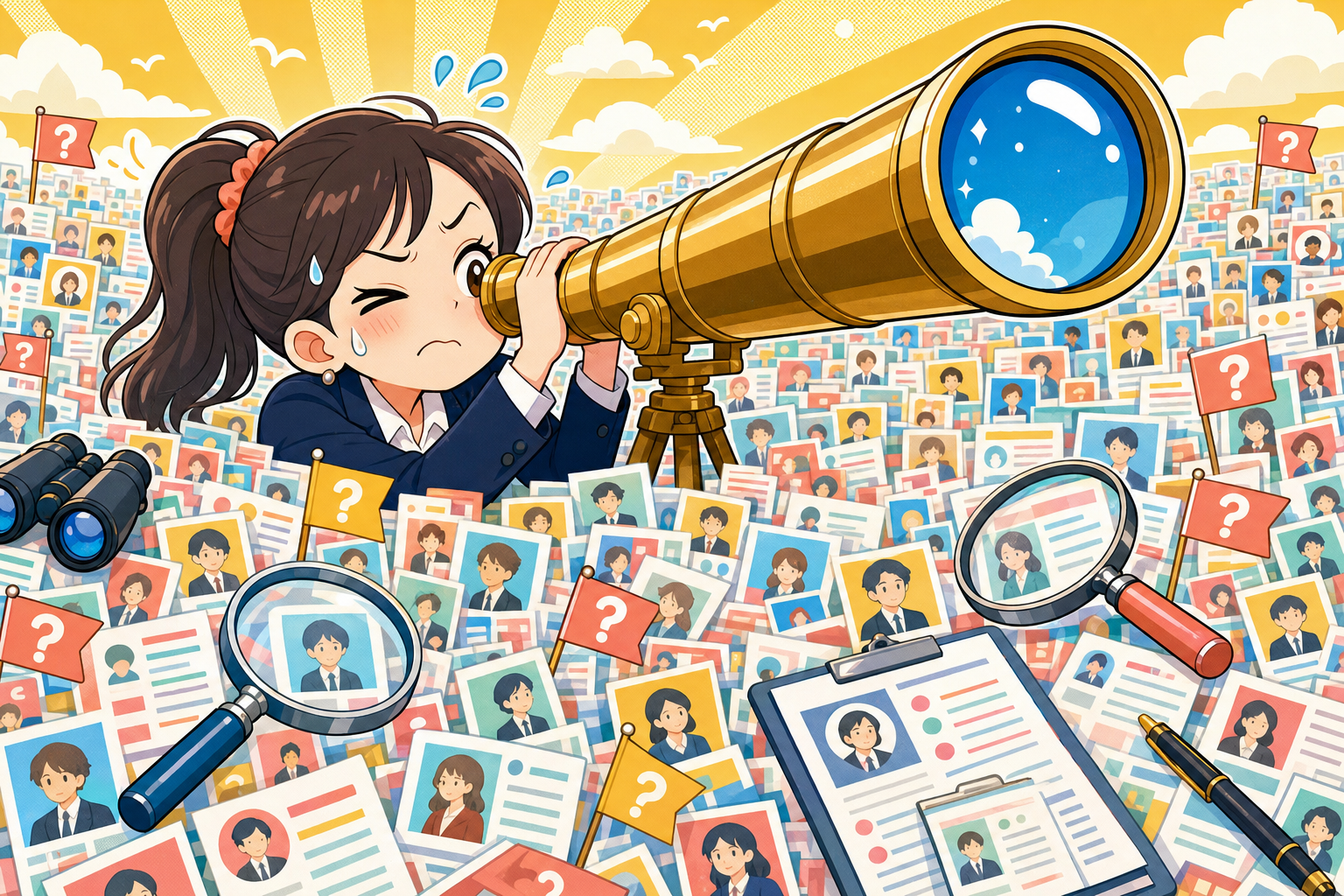 情景：見込み客探しに追われる担当者